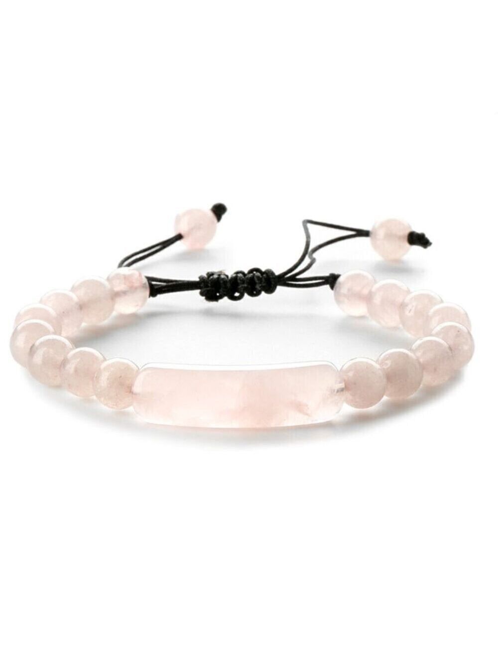 Natural Stone Beaded Woven Adjustable Bracelet , Pink, Green, Tigers Eye